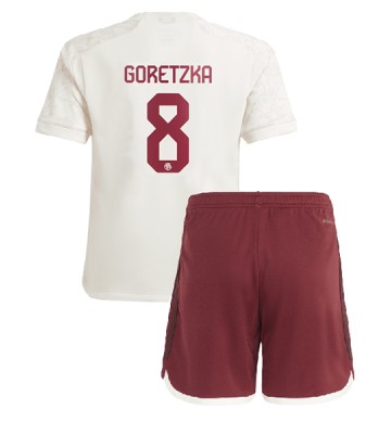 Bayern Munich Leon Goretzka #8 Tredje trøje Børn 2023-24 Kort ærmer (+ korte bukser)